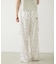 FLORAL PATTERN SATIN CARGO PANTS