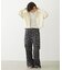 FLORAL PATTERN SATIN CARGO PANTS
