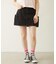 PANELED POCKET DENIM MINI SKIRT