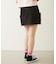 PANELED POCKET DENIM MINI SKIRT