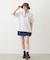 PANELED POCKET DENIM MINI SKIRT