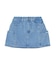 PANELED POCKET DENIM MINI SKIRT