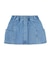 PANELED POCKET DENIM MINI SKIRT