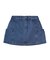 PANELED POCKET DENIM MINI SKIRT