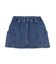 PANELED POCKET DENIM MINI SKIRT