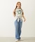 HEART LOGO FLOCK PRINT RINGER TEE