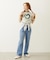 HEART LOGO FLOCK PRINT RINGER TEE