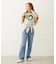 HEART LOGO FLOCK PRINT RINGER TEE