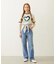 HEART LOGO FLOCK PRINT RINGER TEE