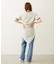 HEART LOGO FLOCK PRINT RINGER TEE