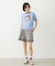HEART LOGO FLOCK PRINT RINGER TEE