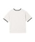 HEART LOGO FLOCK PRINT RINGER TEE