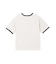 HEART LOGO FLOCK PRINT RINGER TEE