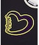 HEART LOGO FLOCK PRINT RINGER TEE