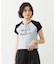 MILKFED. AT HEAVEN27 LACE UP B/B TEE