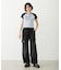 MILKFED. AT HEAVEN27 LACE UP B/B TEE