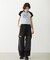 MILKFED. AT HEAVEN27 LACE UP B/B TEE