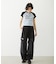 MILKFED. AT HEAVEN27 LACE UP B/B TEE