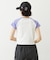 MILKFED. AT HEAVEN27 LACE UP B/B TEE
