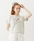 CREAM LOGO COMPACT S/S TEE