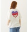 MELTY GLITTER HEART WIDE S/S TEE