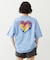 MELTY GLITTER HEART WIDE S/S TEE