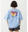 MELTY GLITTER HEART WIDE S/S TEE