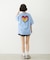 MELTY GLITTER HEART WIDE S/S TEE