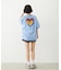 MELTY GLITTER HEART WIDE S/S TEE