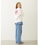 MELTY GLITTER HEART WIDE S/S TEE