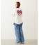 MELTY GLITTER HEART WIDE S/S TEE