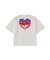 MELTY GLITTER HEART WIDE S/S TEE