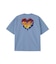 MELTY GLITTER HEART WIDE S/S TEE