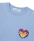 MELTY GLITTER HEART WIDE S/S TEE