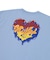 MELTY GLITTER HEART WIDE S/S TEE
