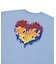 MELTY GLITTER HEART WIDE S/S TEE