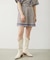 TRIMMED GINGHAM CHECK SHORTS
