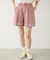 TRIMMED GINGHAM CHECK SHORTS