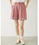 TRIMMED GINGHAM CHECK SHORTS