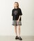 TRIMMED GINGHAM CHECK SHORTS