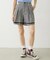 TRIMMED GINGHAM CHECK SHORTS