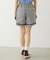 TRIMMED GINGHAM CHECK SHORTS