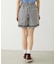 TRIMMED GINGHAM CHECK SHORTS