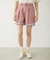 TRIMMED GINGHAM CHECK SHORTS