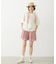 TRIMMED GINGHAM CHECK SHORTS