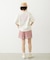 TRIMMED GINGHAM CHECK SHORTS