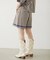 TRIMMED GINGHAM CHECK SHORTS