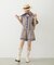 TRIMMED GINGHAM CHECK SHORTS