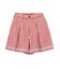 TRIMMED GINGHAM CHECK SHORTS