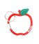 GLITTER APPLE CARABINER RED